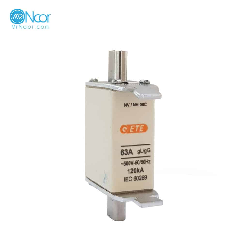فیوز کاردی پایه کوتاه NHOOC A63 برند ETE