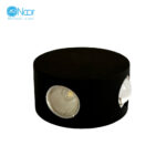 چراغ دکوراتیو گرد چهار طرفه محدب بدنه مشکی